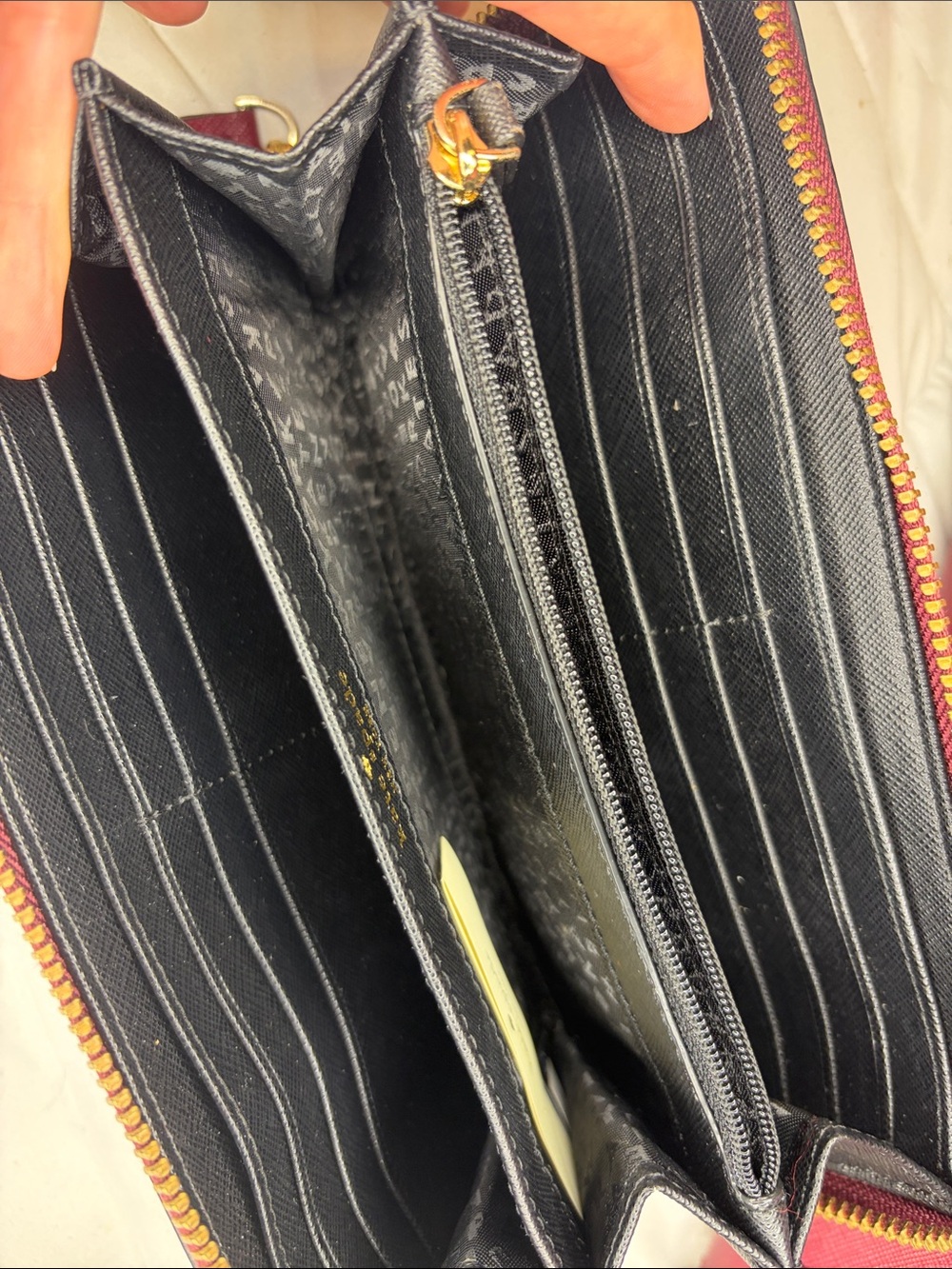 kate spade burgundy bow satchel with matching wallet - Picture 4 of 4